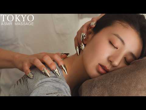 ASMR💤緊張がとろけるスクラッチマッサージ｜首・頭皮・背中