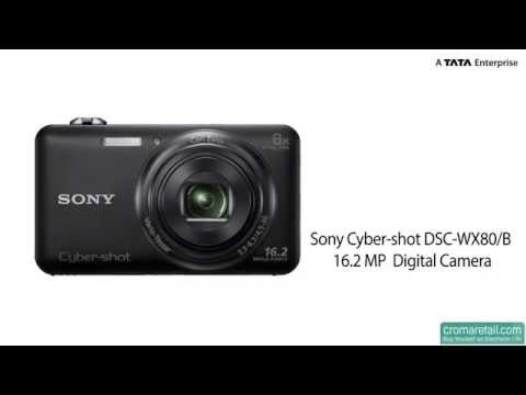 Sony Cyber-shot DSC-WX80/B 16.2 MP Digital Camera