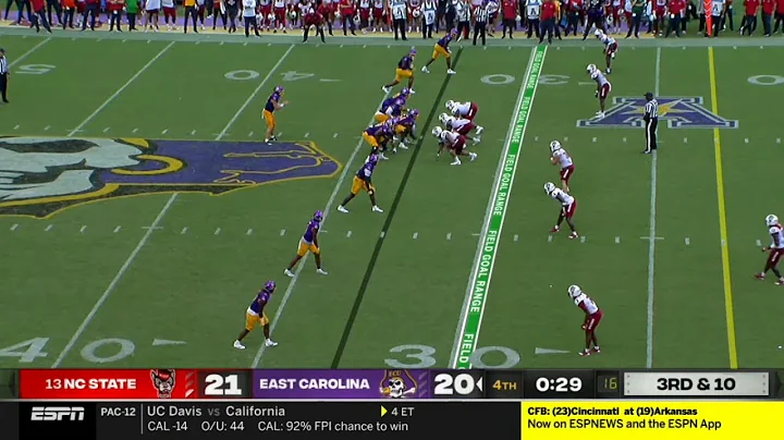 #13 NC State vs East Carolina CLOSE Ending | 2022 College Football