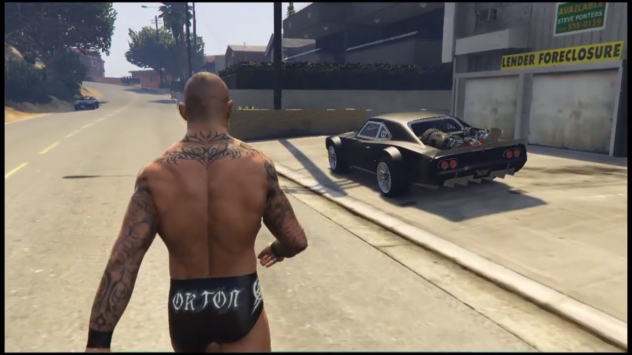 RANDY ORTON"S dodge charger from the FAST AND FURIOUS 8 YouTube