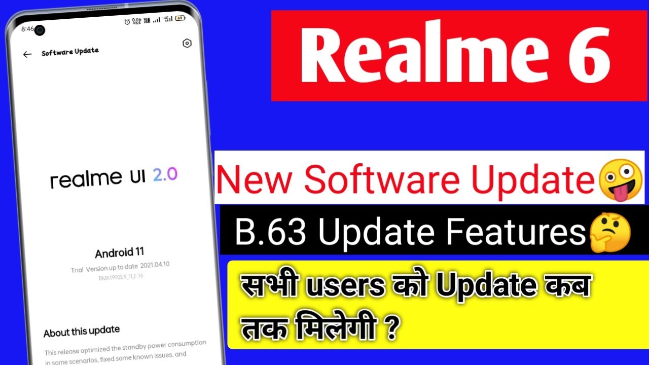 Realme 6 New Software Update July 2021 | Realme 6/6i B.63 Update Features | Realme 6 New Update |
