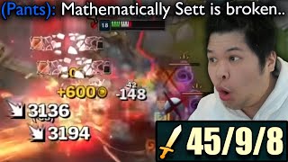 I finally tried Mathematically Correct Sett and I legit think it's broken..
