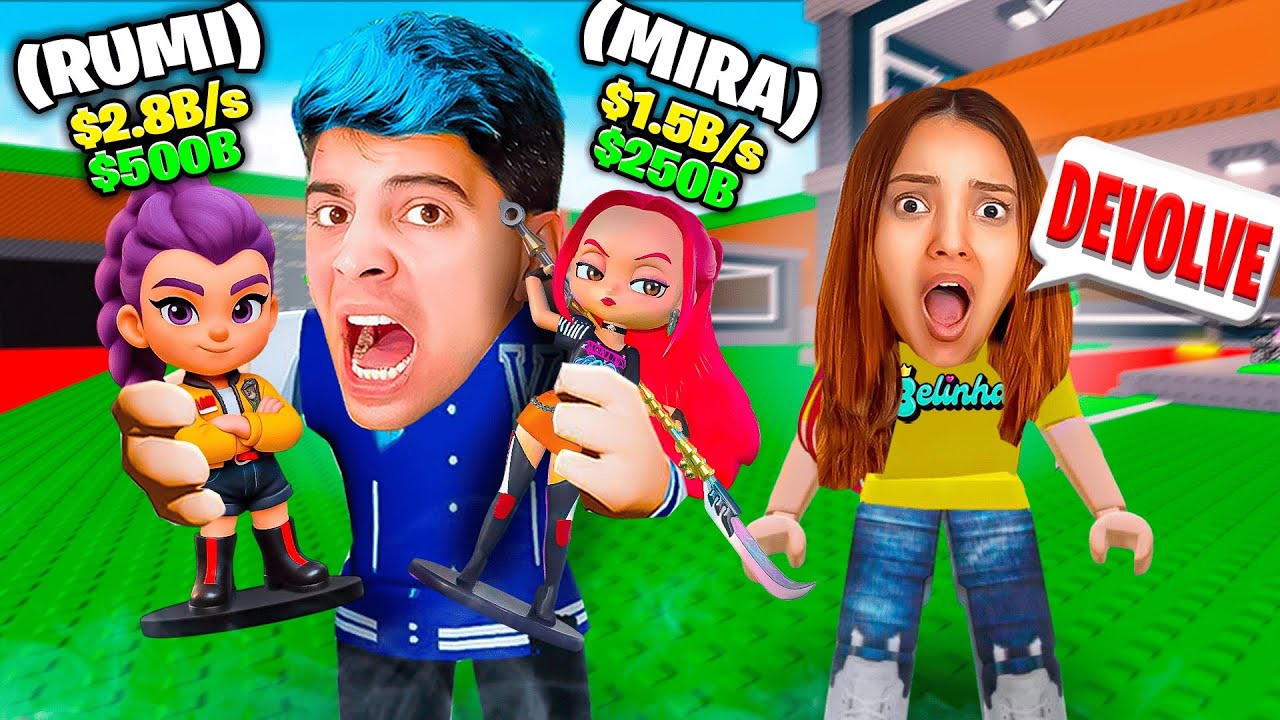 ROUBEI A BASE ULTRA RARA DE BRAINROTS DO CANAL DA BELINHA NO ROBLOX!!