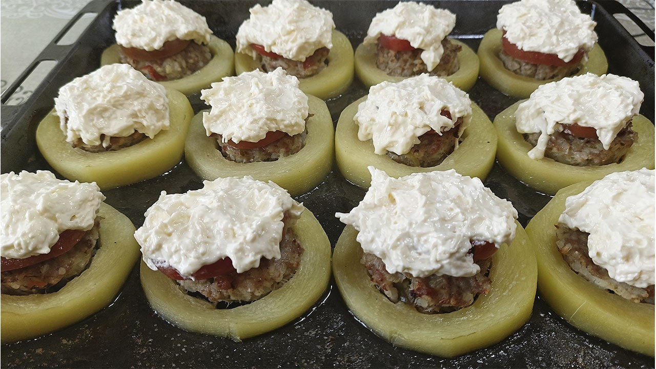 ОРИГИНАЛЬНАЯ ЗАКУСКА ИЗ КАБАЧКОВ 