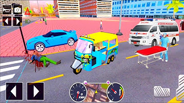 Tuk Tuk auto rickshaw driver game - 3D auto rickshaw driving game - Android iOS Gameplay #49