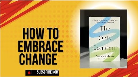The only constant by Najwan Zebian Audiobook  #motivation #book #change  #theonlyconstant #audiobook