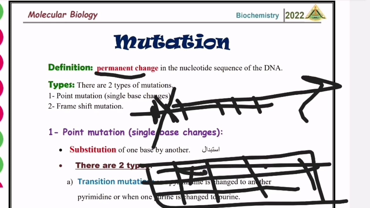 mutation & genetic codon علاج طبيعي