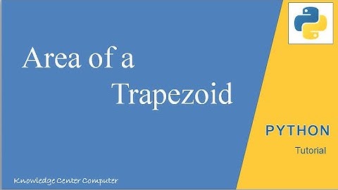 Python Program to find Area of a Trapezoid in Hindi  | Python Programming