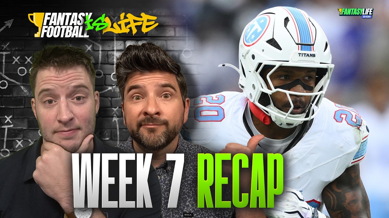 Week 7 Sunday Recap | Fantasy Football is Life — LIVE