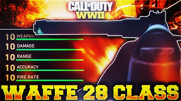 *NEW* OVERPOWERED "WAFFE 28" CLASS SETUP DESTROYS in COD WW2.. (BEST WW2 SMG CLASS)