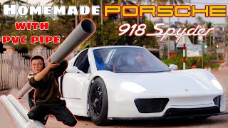 How I Build a Porsche 918 Spyder From PVC Pipe?!?