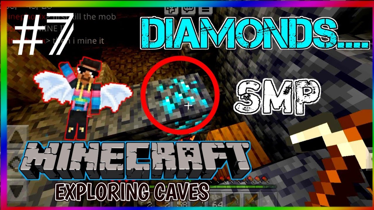 EXPLORING CREEPY CAVES | GETTING DIAMONDS | SMP | #7 | #minecraft HARD ...