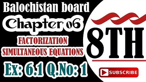 class 8 maths chapter 6 exercise 6.1 Question 1 | #maths class 8 exercise 6.1 BTBBQ #8thmaths #maths