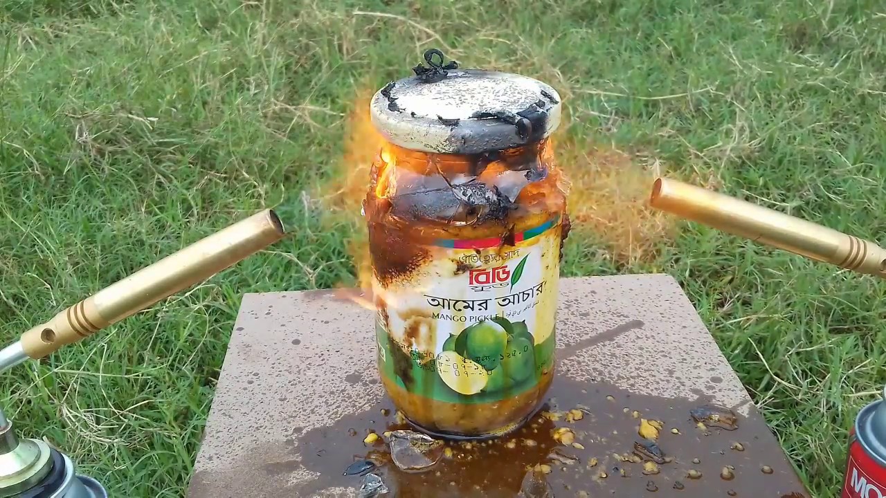 GLASS BOTTLE (VS) GAS TORCH