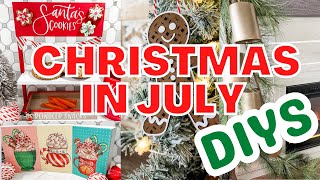 🎄*ALL NEW* Unique CHRISTMAS DIYS in July! Buy supplies now to make this BUDGET FRIENDLY decor!