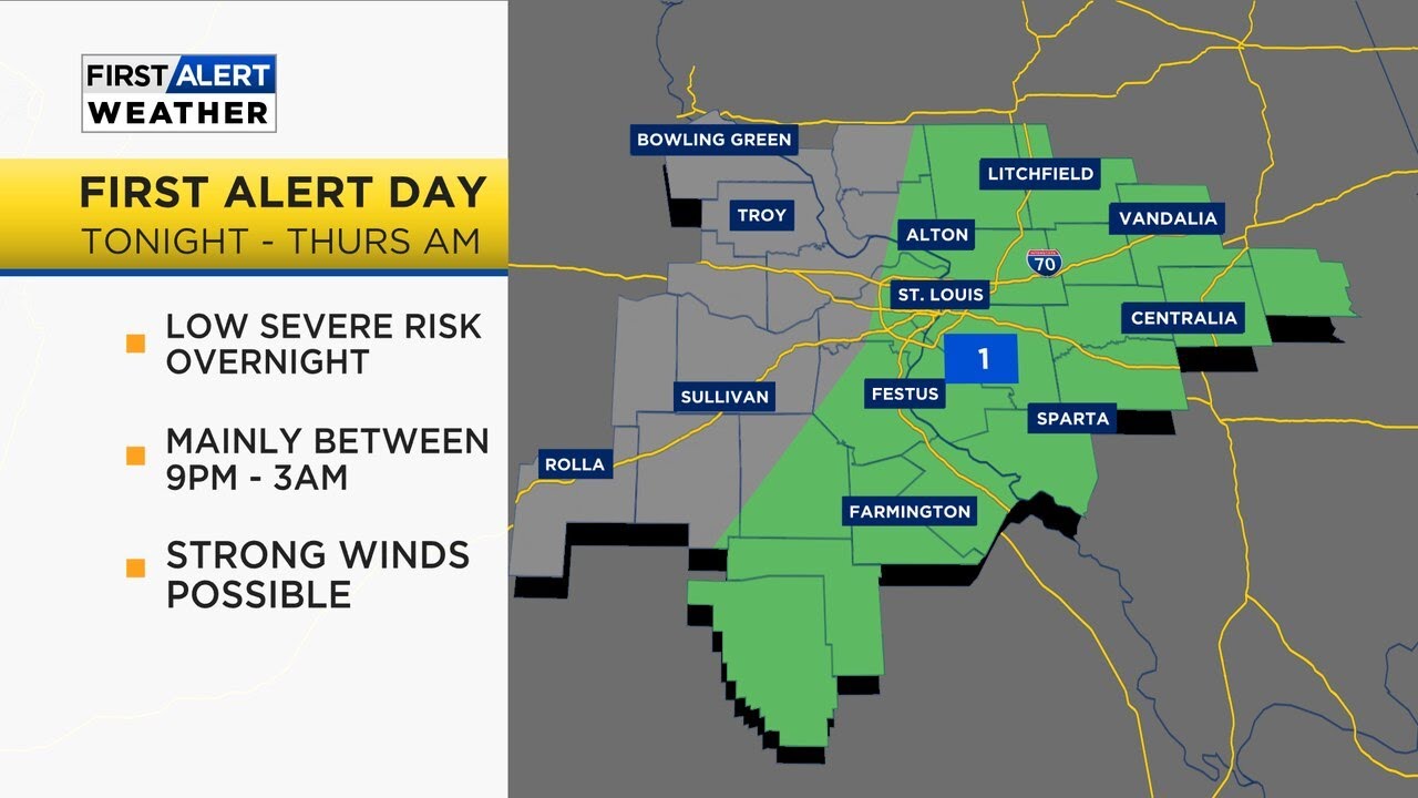 First Alert Weather Day Issued For Potential Severe Storms Tonight ...