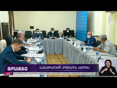 საგამოძიებო კომისიის სხდომა