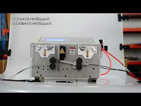 0.1-4.5mm² AWG-10-AWG-28 Double Peeling Stripping Cutting Machine 300W Computer Automatic Wire Stripper