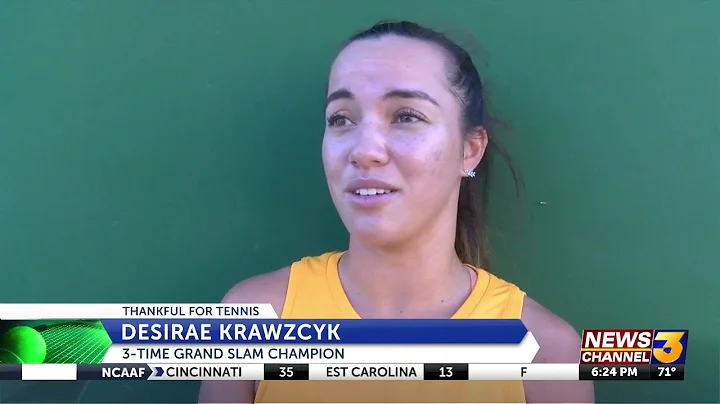 Local tennis star Desirae Krawczyk thankful for ca...