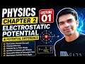 L-01: Electrostatic Potential & Potential Difference | Point Charge, Dipole & Graph | Class 12