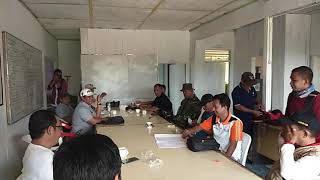 Tim Penyelesaian sengketa lahan dari Pemda Bartim lagi Berada diKantor PT KSL Janah Jari.