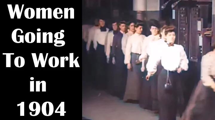 Women Going to Work in 1904: 19th Century Women's Clothing & Hairstyles: Enhanced Video [60 fps]