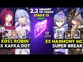 E0s1 robin x kafka dot  e5 hmc x silver wolf super break  moc 12 v22  honkai star rail