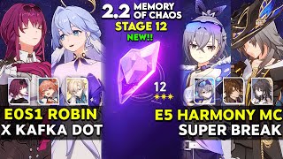 E0S1 Robin x Kafka DOT & E5 HMC x Silver Wolf Super Break | MOC 12 v2.2 | Honkai star rail.