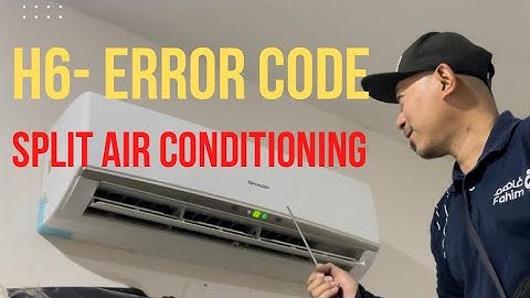 H6 error code sharp Split Air Conditioning || Indoor fan Blower not working repair