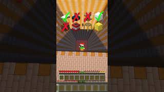 MINECRAFT: BEST BLOCK TO FALL ON? 😍 (AXEL F) #shorts #minecraft