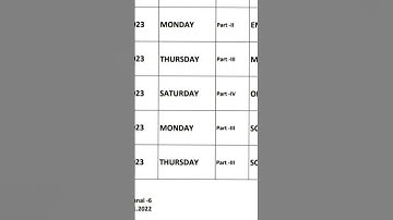 10th Standard Public Exam Time Table 2022-23- Stateboard