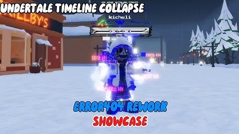 Error404 sans Rework showcase! (Undertale timeline collapse)