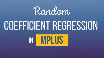 Random Coefficient Regression in Mplus