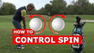 HOW TO CONTROL the SPIN of the GOLF BALL - create backspin or topspin