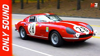 Old ferrari 275 gtb 1978 - paris tours onboard camera only exhaust
sound