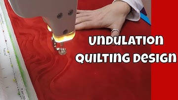 Quilting Minky on a Longarm Machine with Undulation Quilting Design