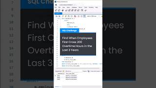 SQL Case Study: First 200 Overtime Hours