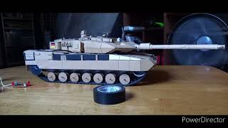 Leopard 2a7v diy from cardboard, detail view and suspension and speed test #diy#tank#germany#2024