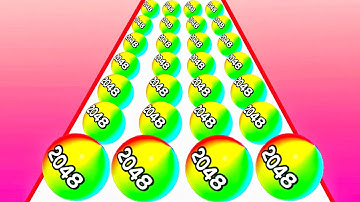 Ball Run 2048 | Marble Run 3D - All Levels Gameplay Android,iOS - New APK Big UPDATE