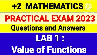 Plus Two Maths Practical Exam 2023 Lab 1 Questions and Answers #plustwomaths #plustwopractical