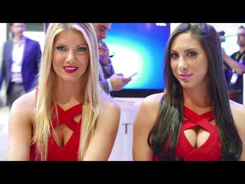 Booth babes at CES (Consumer Electronics and Technology Show)