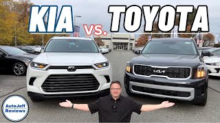 2024 Toyota Grand Highlander vs 2024 Kia Telluride! I Compare  You Decide!