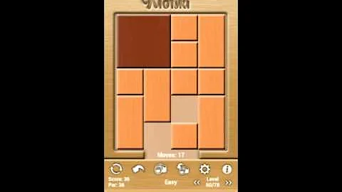 Klotski Easy Level 60 of 78 Par solution