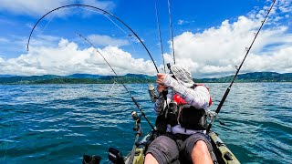 Kayak Fishermen Catch MASSIVE Fish Offshore in Panama (MultiSpecies)