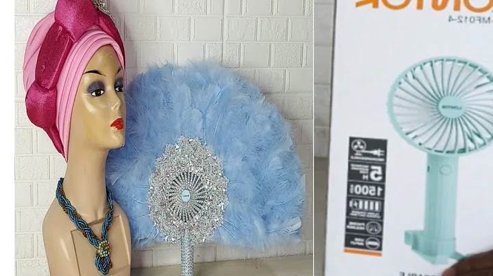 How to make Bridal handfan with Detachable rechargeable handfan