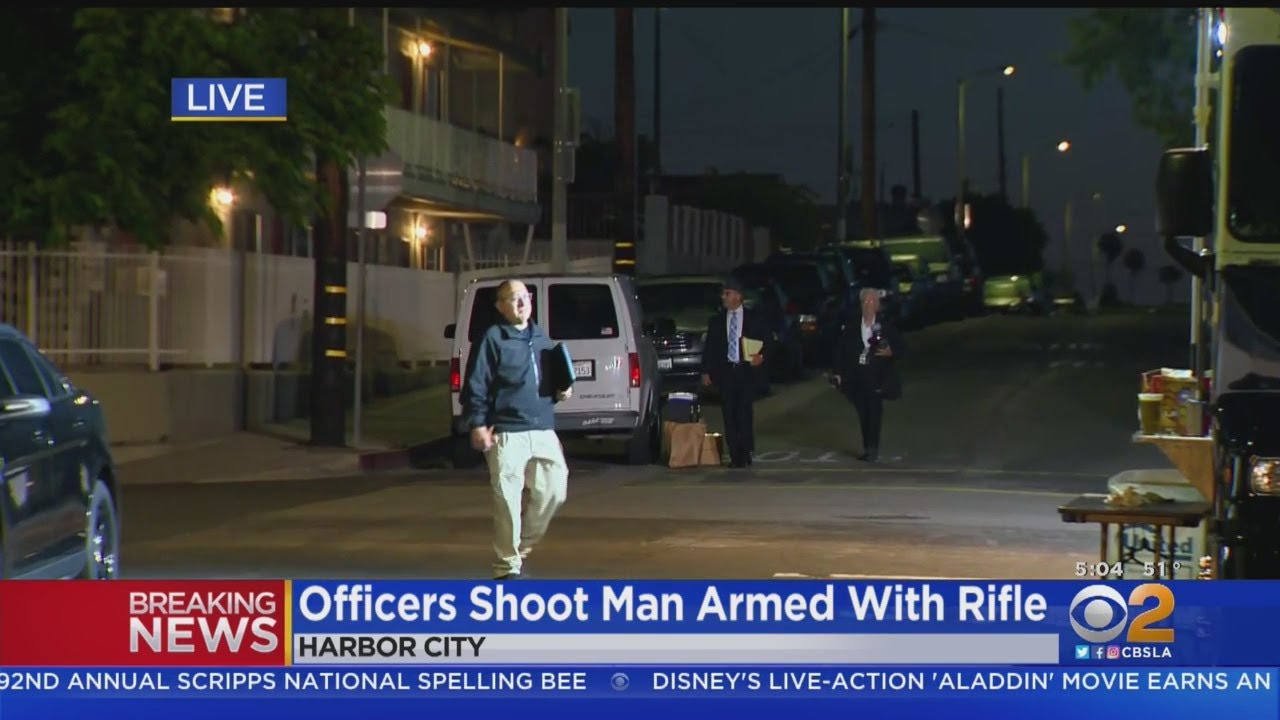 Rifle-Totting Man Shot By LAPD Officers In Harbor City, Second Man Shot Dead Nearby