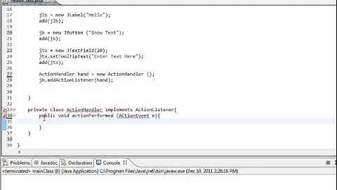 Event Handling  in Java Programming Language (Hindi)