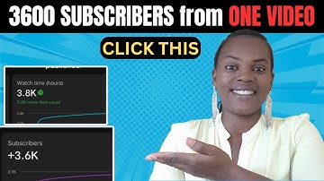 Hoe één video mij 3600 ABONNEES EN 3800 KIJKUREN opleverde (Het YouTube-GEHEIM dat je niet gebruikt)