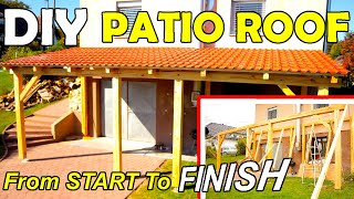 DIY Patio Roof, One Man Canopy Build From Start to Finish screenshot 5