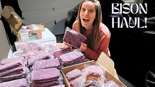 WE BOUGHT A QUARTER OF A BISON! | What that looks like and how much did it cost?